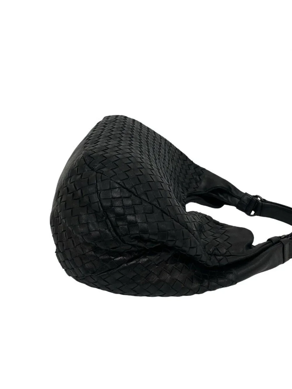 Bottega Veneta Campana Intrecciato Leather Tote Bag Black